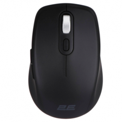 2E MF225 Səssiz Simsiz Mouse – WL/BT, Qara, 2E-MF225WBK