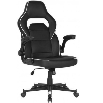 2E Gaming HEBI Oyun Kreslosu – Qara/Ağ, PU Dəri, Qatlanan Qol Dayaqları, 2E-GC-HEB-BKWT