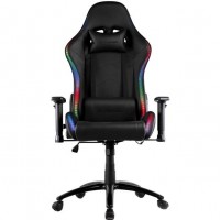 2E Gaming OGAMA RGB Oyun Kreslosu – Qara, LED işıqlı, PU Dəri, 2E-GC-OGA-BKRGB