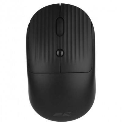 2E MF218 Səssiz Simsiz Mouse – WL/BT, Qara, 2E-MF218WBK
