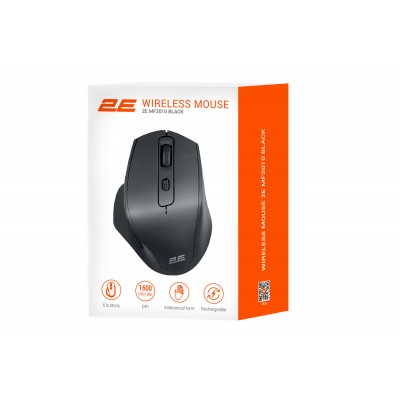 2E MF2010 Simsiz Şarj Olunan Mouse – Qara, 2E-MF2010WB