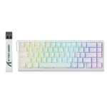 Attack Shark X68 HE Rapid Trigger Magnetic Switch RGB Keyboard USB-C White Contour