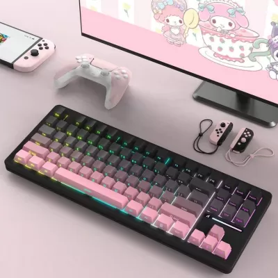 Attack Shark M87 Pro V2 Mechanical RGB 87 Keys Wireless / Bluetooth Gaming Keyboard Blackberry
