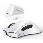 Attack Shark V3PRO UltraLight Wireless / Bluetooth Gaming Mouse with Charging Dock White
