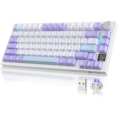 Keyboard Attack Shark X820 Ultra 75% Mechanical Wireless/BT Switch Purple
