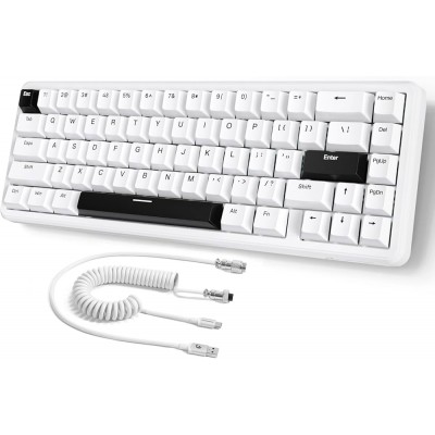 Attack Shark X65 HE 65% Mechanical Magnetic Switch RGB Wireless / Bluetooth Gaming Keyboard White