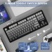 Attack Shark M87 Pro V2 Mechanical RGB 87 Keys Wireless / Bluetooth Gaming Keyboard Moonlight