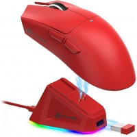 Attack Shark X11 Lightweight PAW3311 Wireless / Bluetooth Gaming Mouse Red