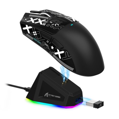 Attack Shark X11 Lightweight PAW3311 Wireless / Bluetooth Gaming Mouse Black