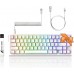 Attack Shark X68 HE Rapid Trigger Magnetic Switch RGB Keyboard USB-C White Contour