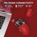 Attack Shark X11 Lightweight PAW3311 Wireless / Bluetooth Gaming Mouse Red
