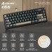 Attack Shark X66 Mechanical 60% RGB Strawberry Switch Wireless / Bluetooth Gaming Keyboard Black