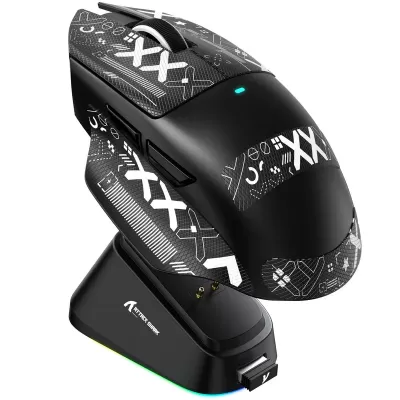 Attack Shark V6 UltraLight Wireless / Bluetooth Gaming Mouse Black