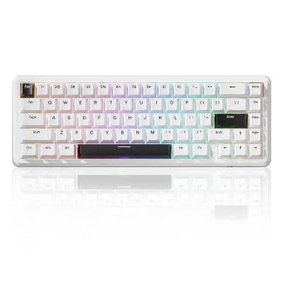 Attack Shark X65 HE 65% Mechanical Magnetic Switch RGB Wireless / Bluetooth Gaming Keyboard White
