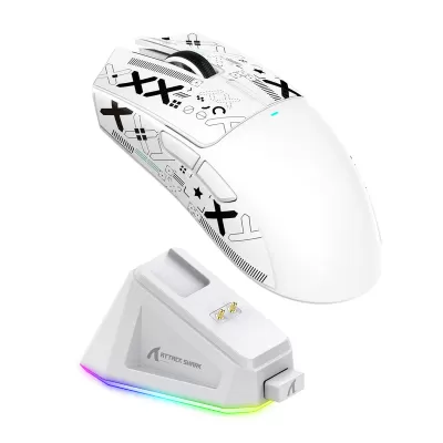Attack Shark X11 Lightweight PAW3311 Sensor Wireless / Bluetooth Gaming Mouse White