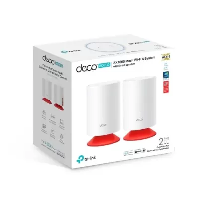 TP-Link Deco Voice X20 (2 ədəd) Səsli Köməkçili Mesh Wi-Fi 6 Sistemi TP-Link Deco Voice X20 (2 ədəd) Səsli Köməkçili Mesh Wi-Fi 6 Sistemi
