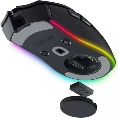 Razer Cobra Pro RGB Mouse — USB-A / Simsiz / Bluetooth (Qara)