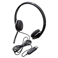 Logitech H340 USB Qulaqlıq – Mikrofonlu, Qara Rəng