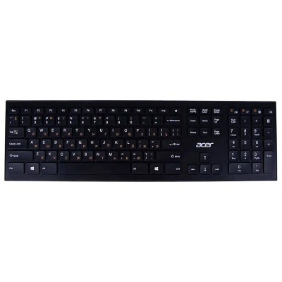 Acer OKR010 Simsiz Membran Klaviatura – Qara, 109 düymə, EN/UKR/RU (ZL.KBDEE.010)