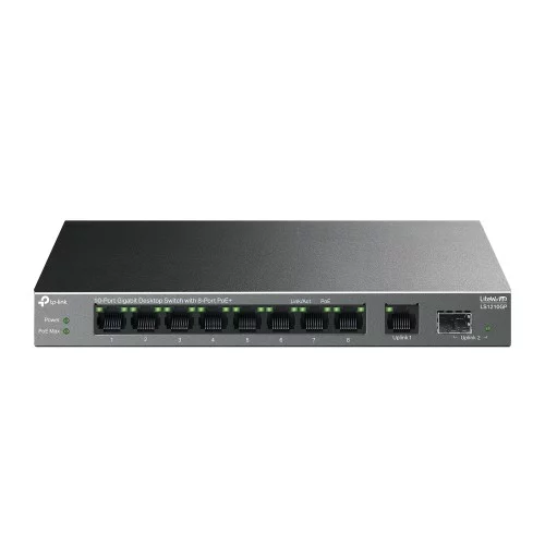TP-Link - LS1210GP (10-Port Gigabit Desktop Switch with 8-Port PoE+)