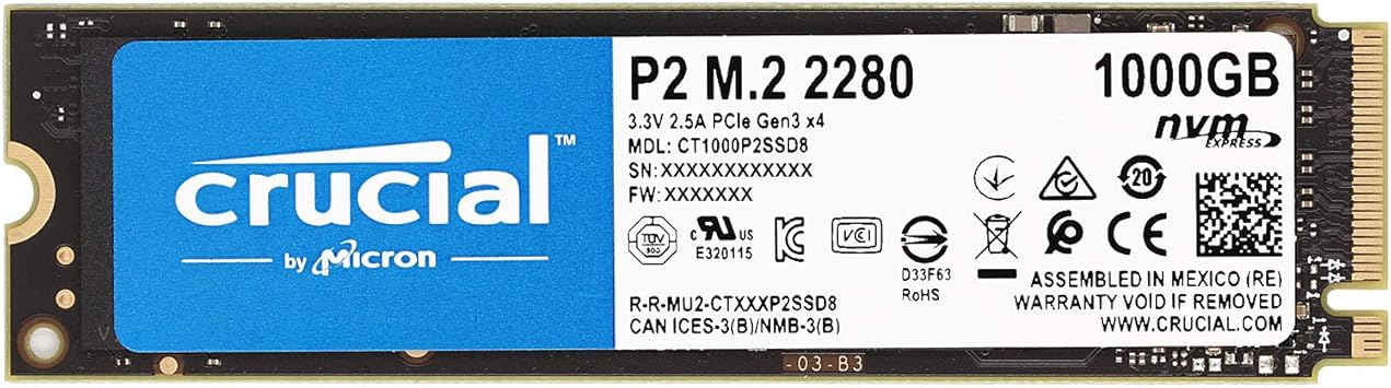 CRUCIAL 1TB NVM2 P2