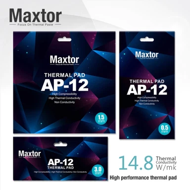 CPU TermoPad  Maxtor AP-12 Thermal Pad-14.8W/m-k , Grey ,  85*45*1.0mm