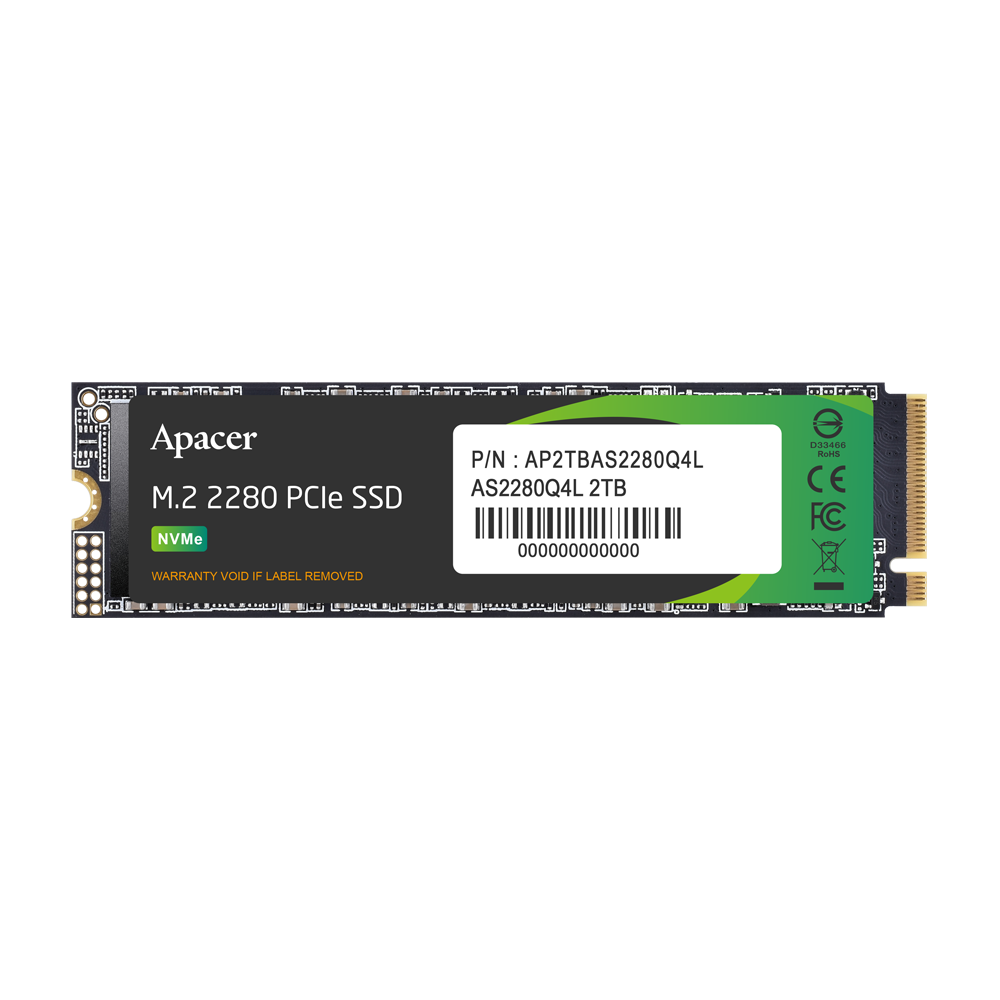 Apacer SSD AS2280Q4L / M.2 2280 PCIe 4.0 / 1TB /  Standard(Single)