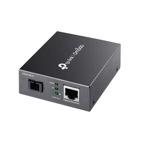 TP-Link - FC311B-20 10/100/1000Mbps Single-Mode Media Converter
