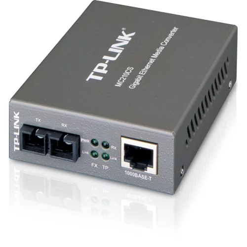 TP-Link - MC210CS Gigabit Single-mode Media Converter - до 15 км