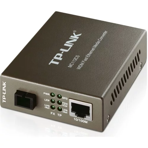 TP-Link - MC112CS 10/100Mbps WDM Media Converter - до 20 км