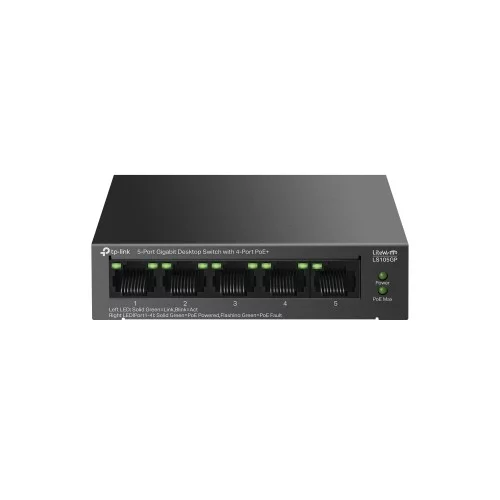 TP-Link - LS105GP (5-Port Gigabit Desktop Switch with 4-Port PoE+)