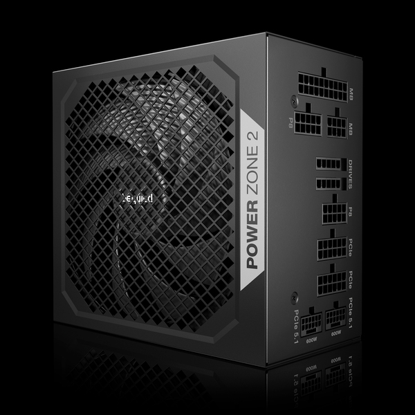 PSU | Be Quiet! Power Zone 2 BP030EU | 1200W | 80 PLUS Platinum (up to 94.0% Efficiency) | LLC + SR + DC/DC Topology | Pure Wings 3 140mm Fan | Fully